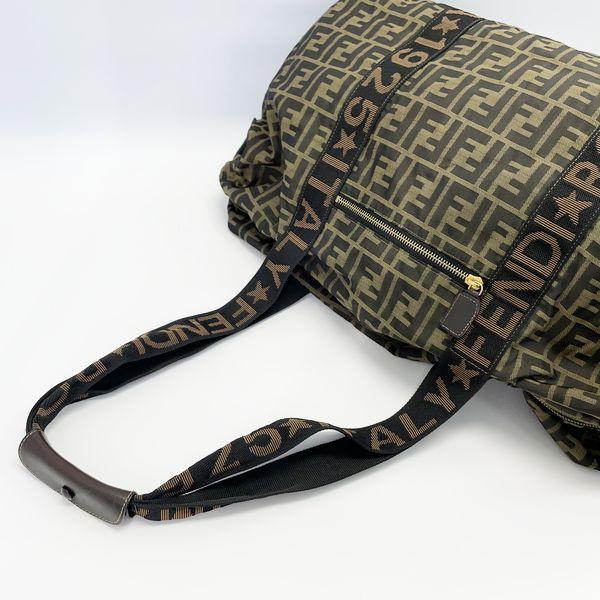 中古B/標準 フェンディ ヴィンテージ ズッカ ロゴ 旅行カバン 