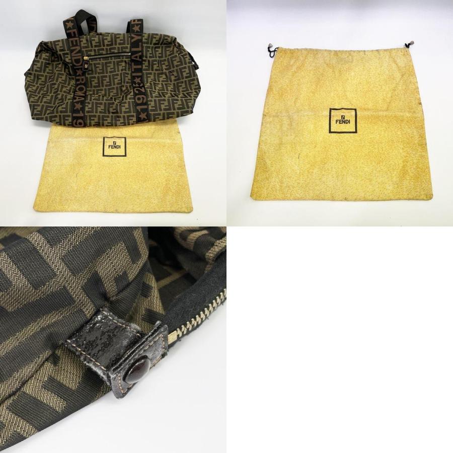 中古B/標準 フェンディ ヴィンテージ ズッカ ロゴ 旅行カバン 