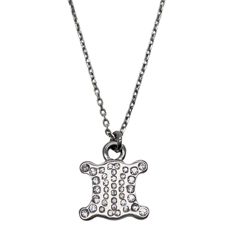 美品】CELINE トリオンフ ラインストーン ネックレス