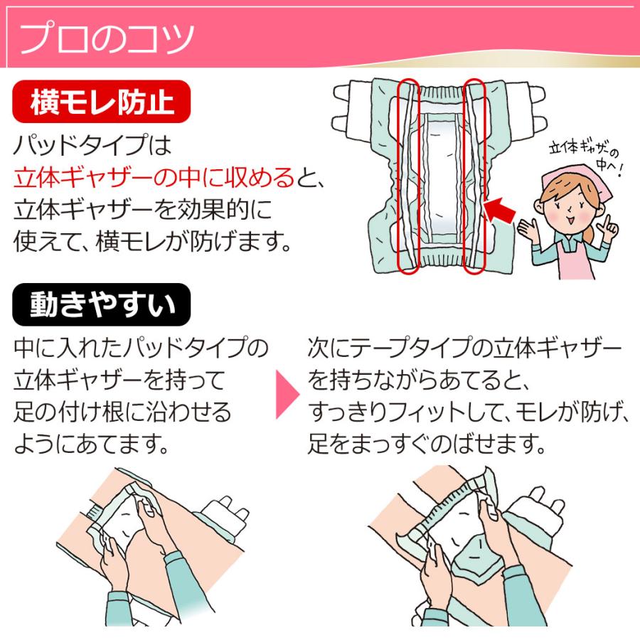 リフレ 大人用紙おむつ テープ 介護 オムツ 小さめ M 簡単テープ止めタイプ 横モレ防止 小さめMサイズ 32枚×1袋 m 大人用 紙おむつ 紙テープ 女性用 男性用｜itto-store｜06