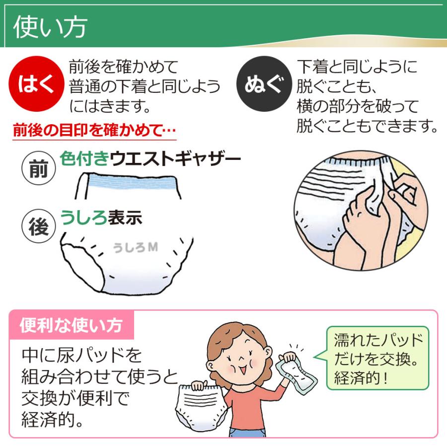 大人用紙おむつ 介護 紙パンツ リフレ はくパンツ レギュラー Mサイズ 20枚×6袋 おしっこ約4回分 リフレ 大人用オムツ 大人用 紙おむつ 紙ぱんつ おむつ 大人|itto-store|05