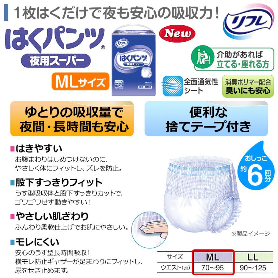 リフレ はくパンツ 「まとめ買いで10％OFF」大人用紙おむつ パンツ型