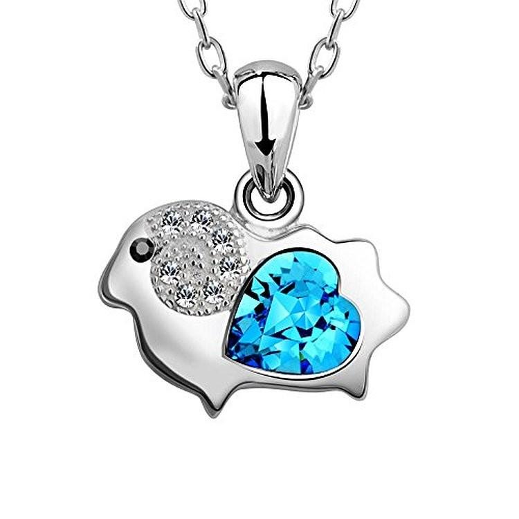 IUHA 【干支アニマルシリーズ】未（ひつじ）ネックレス スワロフスキー