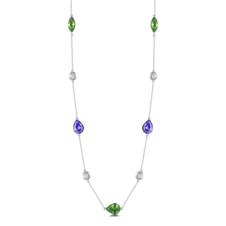 IUHA(イウハ) 【流光】 気品に飾る ロングネックレス SWAROVSKI 