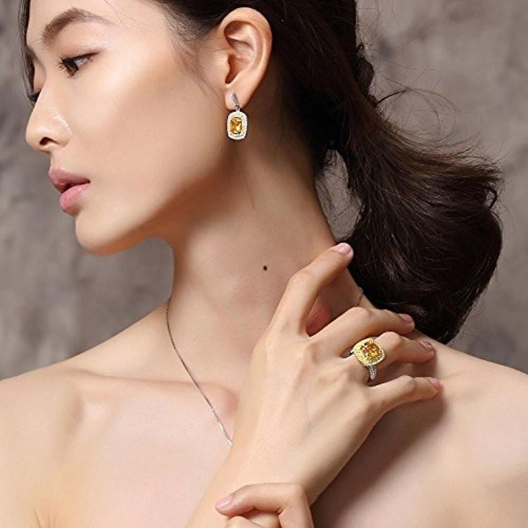 IUHA【ヴィクトリア】 リング S925シルバー キュービックジルコニア 金属アレルギーと変色防止_1