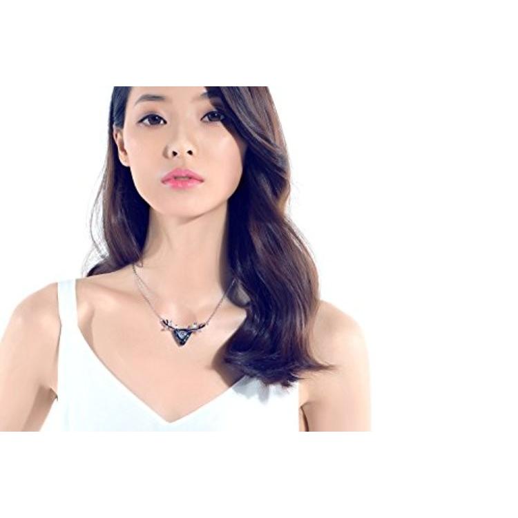 IUHA 小鹿モチーフ ネックレス SWAROVSKIスワロフスキー社製クリスタル 金属アレルギー対応 変色防止_4