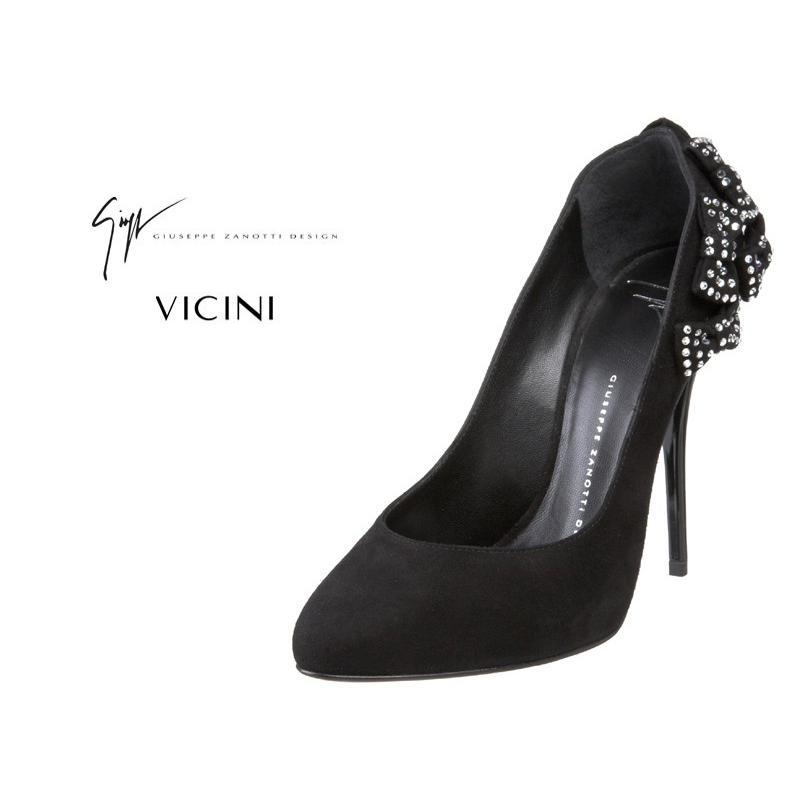 ジュゼッペザノッティ　スワロフスキー　パンプス 38.5#イタリアシューズGiuseppe Zanottiジョゼッペ・ザノッティ