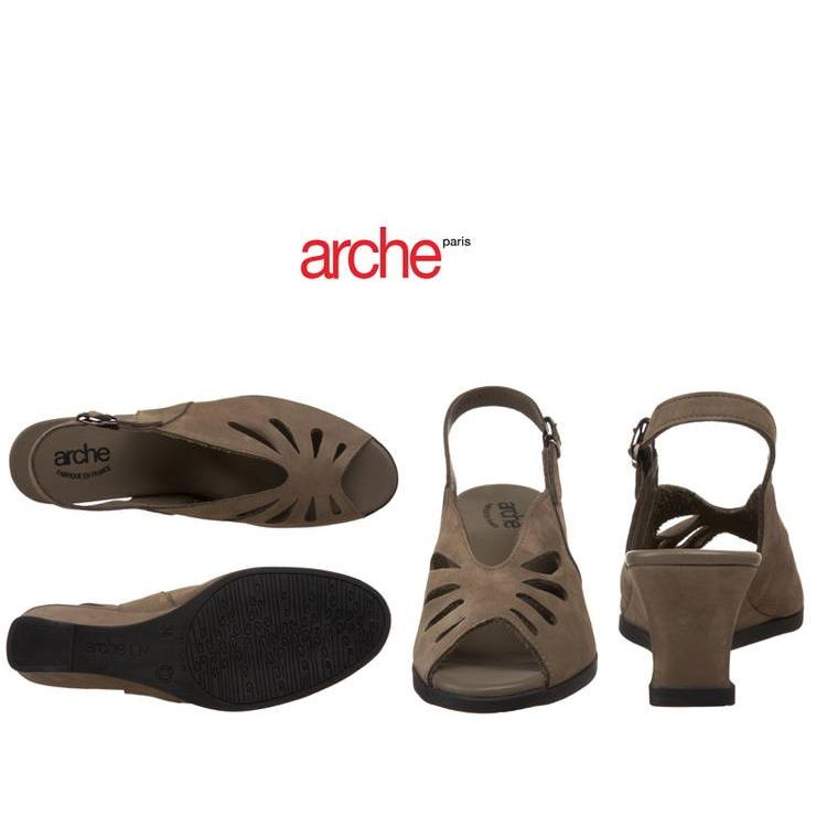 フランス製ブランド Arche/アルシュ ウェッジ 本革スリングバック 