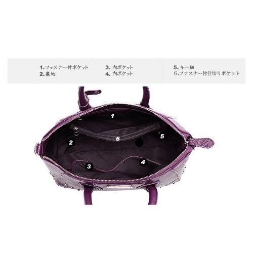 特別セール品】パンクファッション 本革2way スタッズバッグ 特別セール品】パンクファッション 本革2way スタッズバッグ