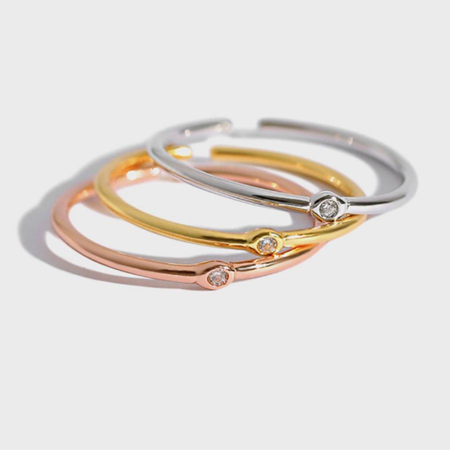 指輪 リング レディース シルバー ピンクゴールド ゴールド silver 925 キュービック ジルコニア 刻印 | 