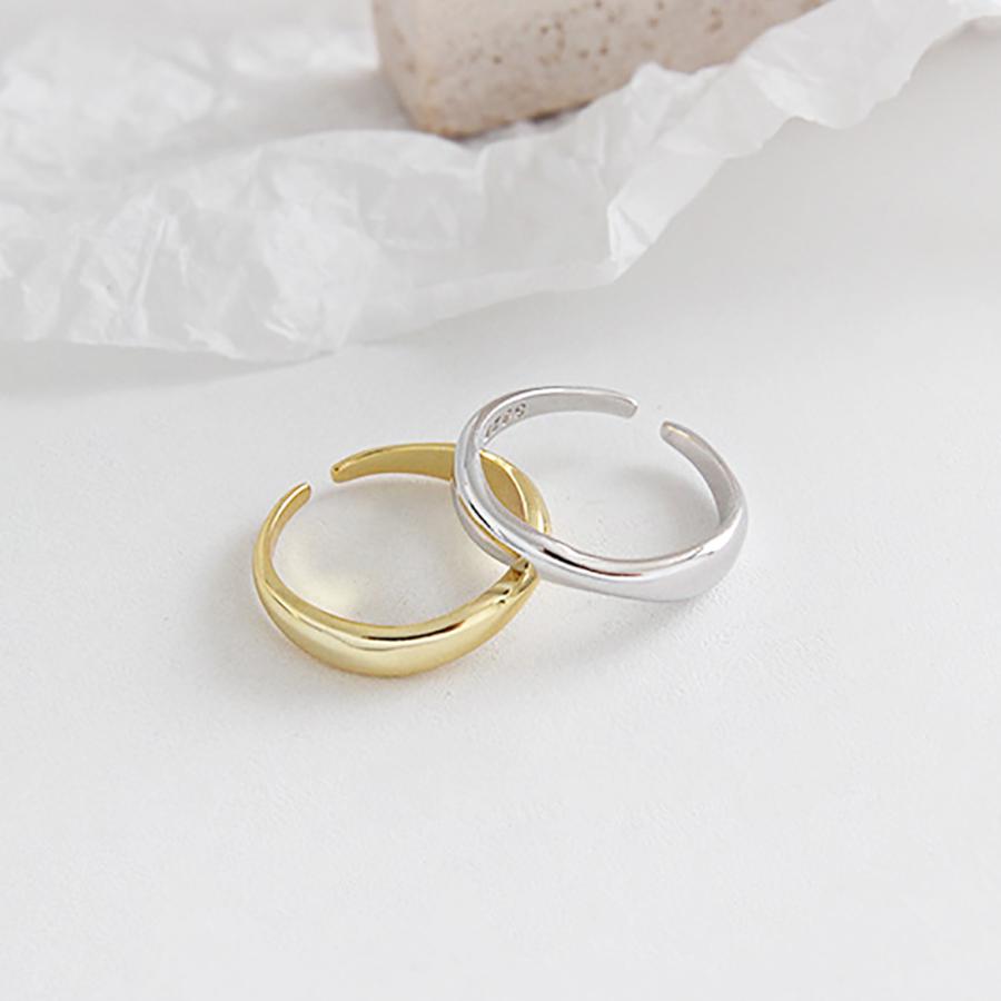 指輪 リング レディース シルバー silver 925 ゴールド シルバー ボールド ウェイブ 925 刻印 | 