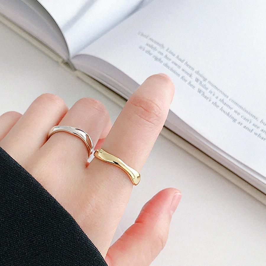 指輪 リング レディース シルバー silver 925 ゴールド シルバー ボールド ウェイブ 925 刻印 |  | 03