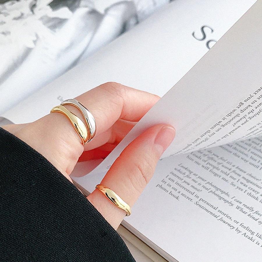 指輪 リング レディース シルバー silver 925 ゴールド シルバー ボールド ウェイブ 925 刻印 |  | 04