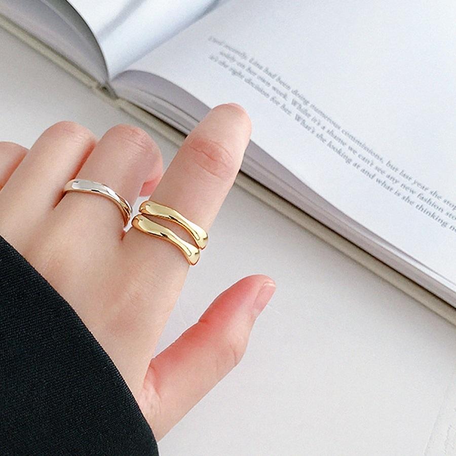 指輪 リング レディース シルバー silver 925 ゴールド シルバー ボールド ウェイブ 925 刻印 |  | 05