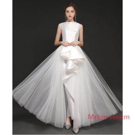 ウエディングドレス パンツ ウエディングパンツ 結婚式のパンツスタイル ウエディングドレス 二次会 花嫁 結婚式 ウエディングドレス 白