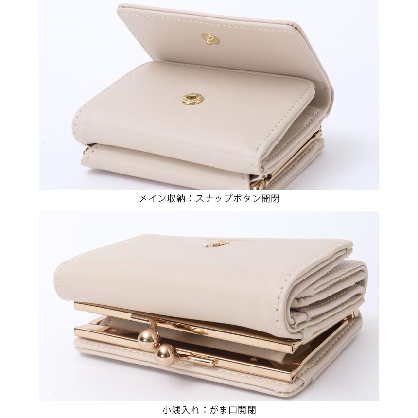 三つ折り財布 レディース がま口 コンパクト ミニ財布 財布 ミニ 三つ折り財布 レディース がま口 コンパクト ミニ財布 財布 ミニ