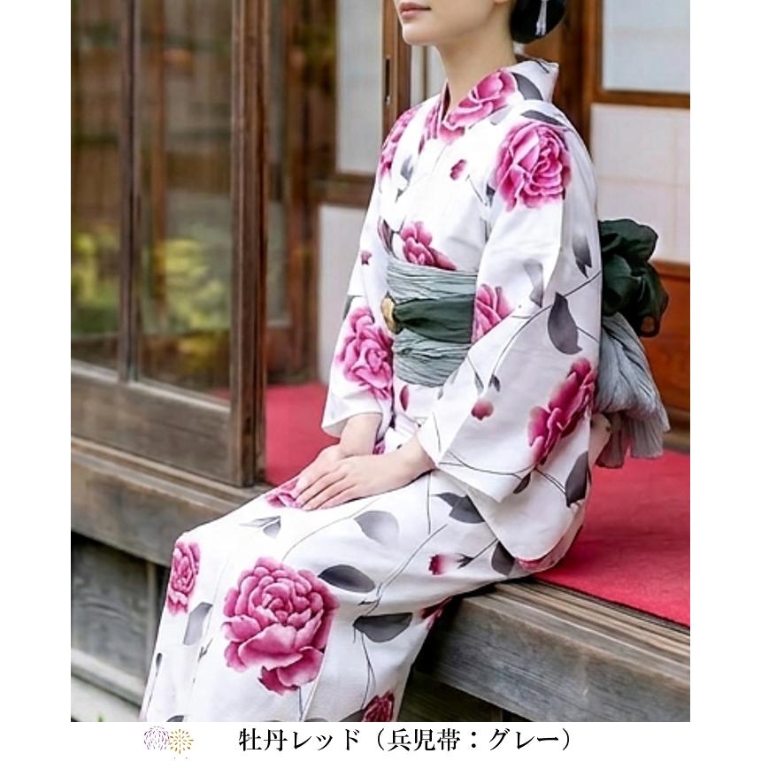 浴衣 レディース 50代 40代 30代 20代 浴衣セット 夏着物 二部式 セパレート 和服 和装 花火大会 フリーサイズ メール便不可 送料無料
