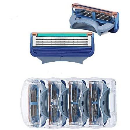ジレット フュージョン用 替刃 互換品 4セット 16個 髭剃り Gillette Fusion プログライド 替え刃 ブルー|ivy-shop|02