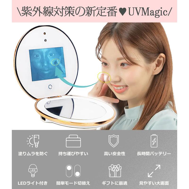 デジタル コンパクトミラー UVMagic UV マジック L＆L SKIN UV