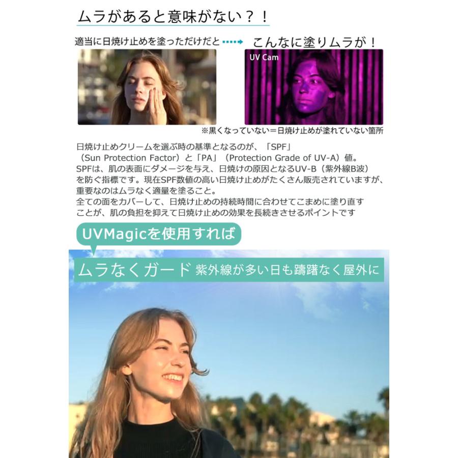 デジタル コンパクトミラー UVMagic UV マジック L＆L SKIN UV対策
