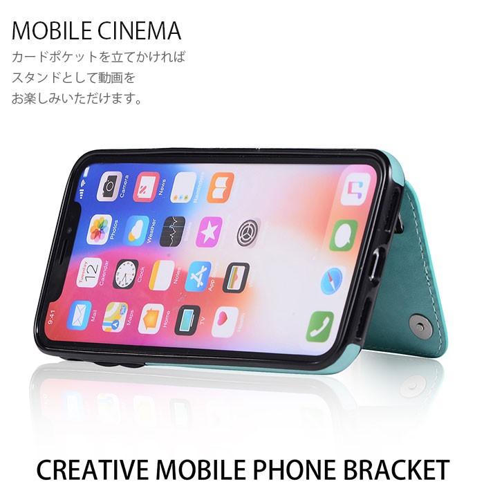 iPhone14 ケース 手帳型 カード 収納 薄型 マグネット スタンド 背面