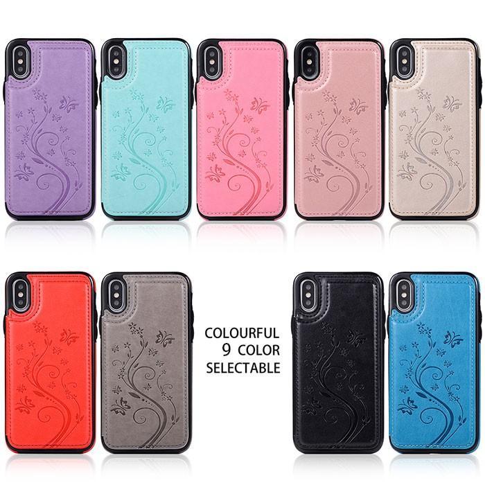 iPhone14 ケース 手帳型 カード 収納 薄型 マグネット スタンド 背面