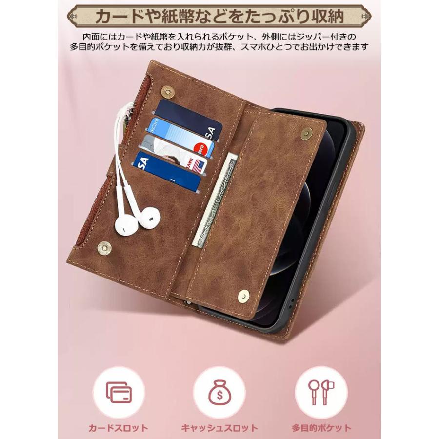 手帳型ケース iPhone 14pro カード収納 ストラップ付きiPhone iPhone14pro 対応ケース ストラップ付き 背面手帳型ケース IC