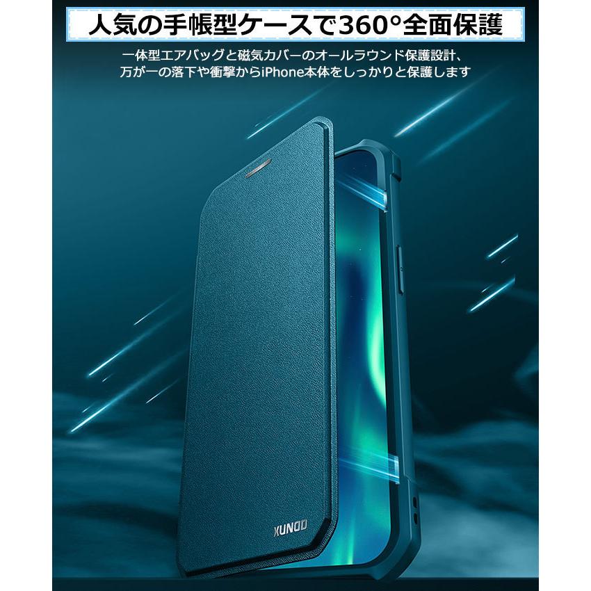 iPhone 14 Pro Max ケース 手帳型 グリーン 高質PUレザー 送料無料 手帳型 スマホケース iPhone 14 pro Max 用 スマホ