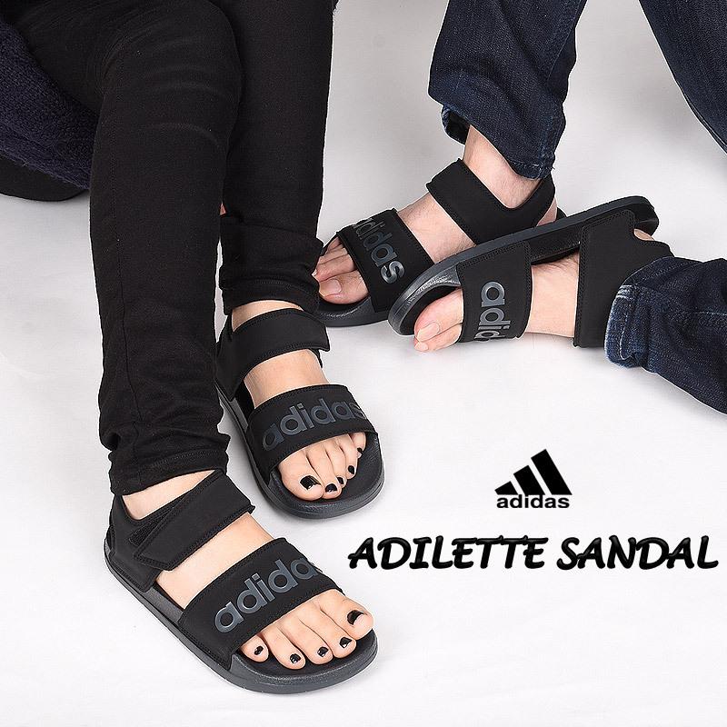 アディダス Adidas サンダル レディース メンズ スポーツ カジュアル ファッション Adilette Sandal アディレッタサンダル F 黒 安いそれに目立つ