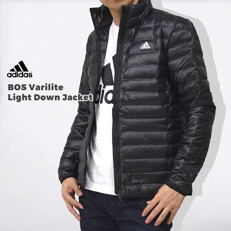 アディダス adidas メンズ ダウンジャケット ロゴ BOS Varilite Light