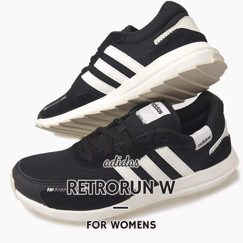 アディダス Adidas レディース スニーカー ランニング 運動 シューズ 靴 スポーツ Retrorun W Eh1859 黒 Gvj44 アイビーcasual 通販 Yahoo ショッピング