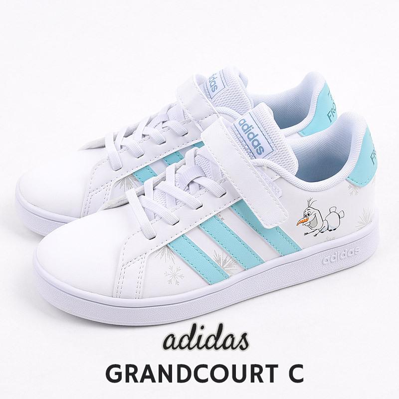 アディダス Adidas スニーカー ディズニー アナ雪 ローカット シューズ 靴 キッズ カジュアル ジュニア 子供 Grandcourt C Gz7615 白 Lsr23 アイビーcasual 通販 Yahoo ショッピング