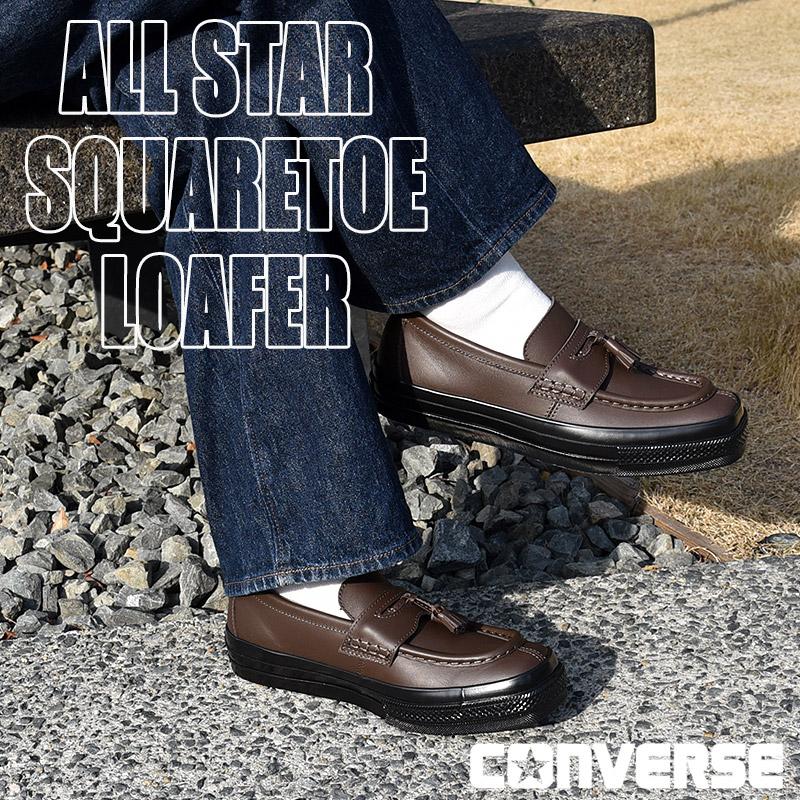CONVERSE（コンバース） メンズ ローファー レザー スニーカー