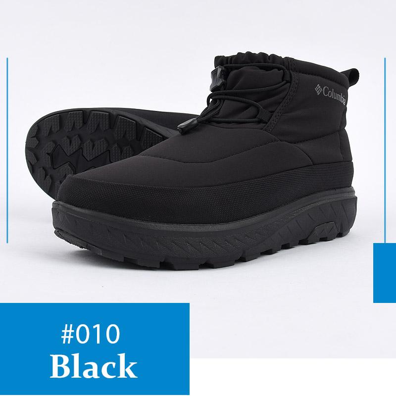 コロンビア スノー ブーツ columbia レディース  シューズ 靴  アウトドア イエローテイル ショーティー ウォータープルーフ オムニヒート YU2743 010 黒