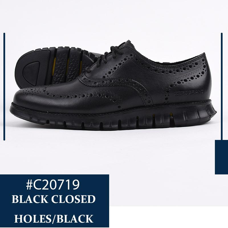 コールハーン colehaan メンズ スニーカー シューズ カジュアル ファッション ゼログランド ウィングチップ オックスフォード C20719 C29411 黒｜ivycasual｜05