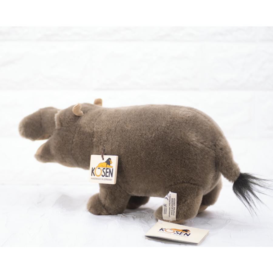ケーセン ぬいぐるみ Kosen カバ (ミニ) 28cm Hippo Baby ドイツ製 リアル 動物 かば 河馬 赤ちゃん_2