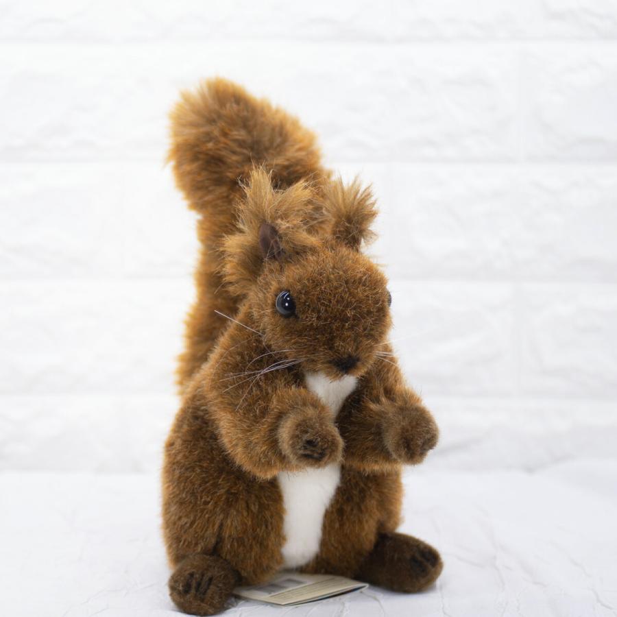 ケーセン ぬいぐるみ Kosen リス（赤） 23cm Eichhornchen 【 リアル 動物 りす 栗鼠 置物 インテリア ギフト プレゼント クリスマス  】の画像