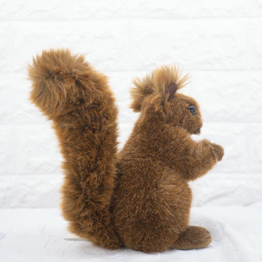 ケーセン ぬいぐるみ Kosen リス（赤） 23cm Eichhornchen 【 リアル 動物 りす 栗鼠 置物 インテリア ギフト プレゼント クリスマス  】の画像
