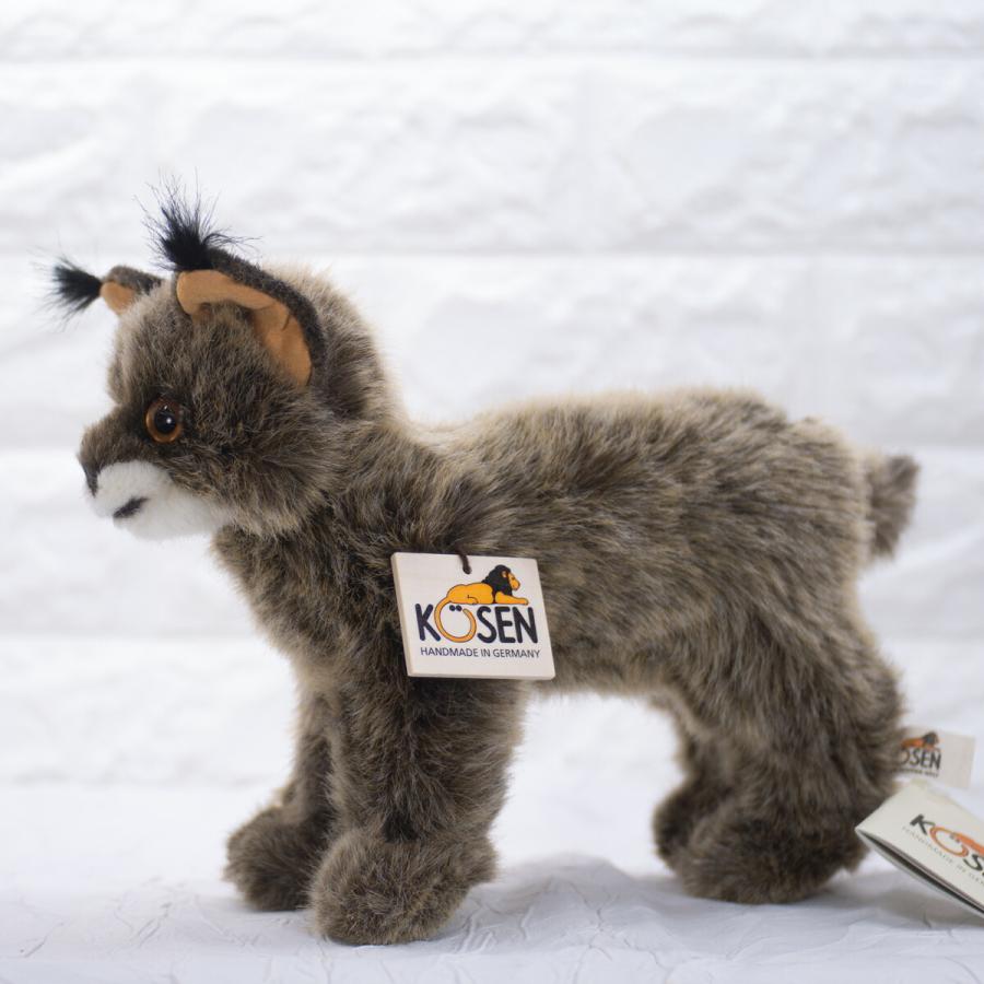 ケーセン ぬいぐるみ Kosen オオヤマネコ (小) 28cm Lynx small ドイツ製 リアル 動物 リンクス ヤマネコの画像