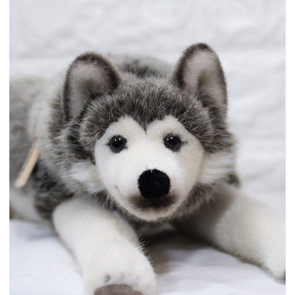 ケーセン ぬいぐるみ Kosen シベリアンハスキー 寝そべり 41cm ドイツ