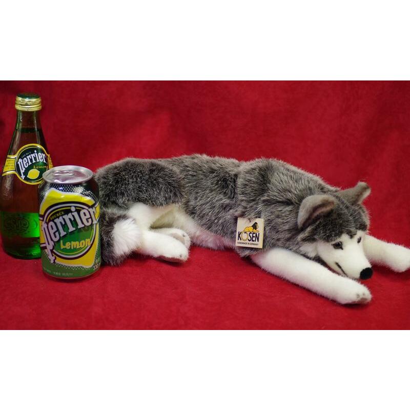 ケーセン ぬいぐるみ Kosen シベリアンハスキー 寝そべり 41cm ドイツ