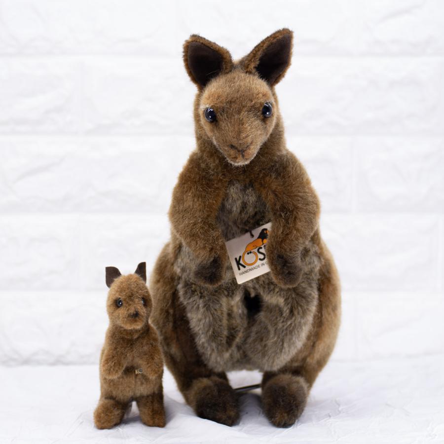 ケーセン ぬいぐるみ Kosen カンガルー親子 32cm Kangaroo with Baby