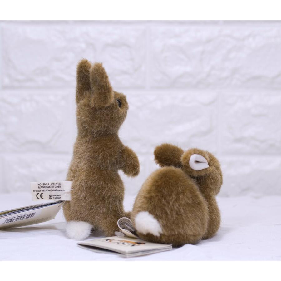 ケーセン ぬいぐるみ kosen マスコット ラビット 座り  11cm Mini Bunny リアル 動物 子供 女の子 男の子_2