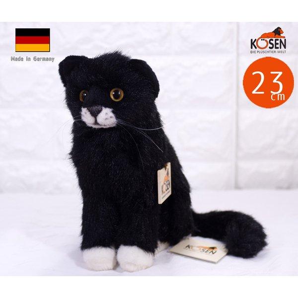 ケーセン ぬいぐるみ Kosen 小さな座り猫「マウシ」 23cm Kleine