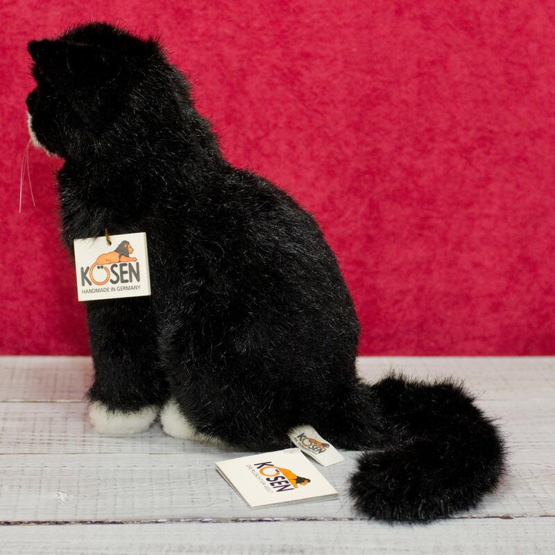 ケーセン ぬいぐるみ Kosen 小さな座り猫「マウシ」 23cm Kleine