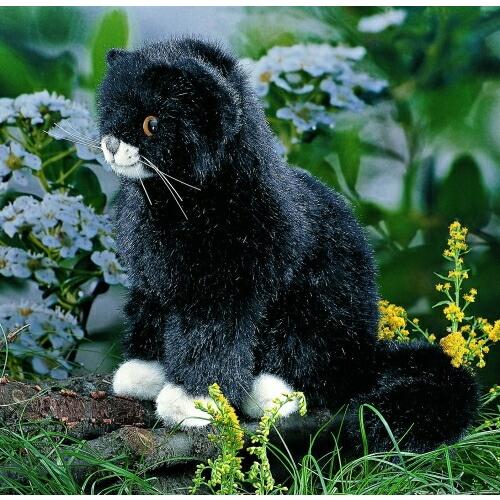 KOSEN 猫 ぬいぐるみ ケーセン ぬいぐるみ Kosen 小さな座り猫「マウシ」 23cm Kleine