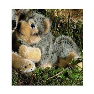 ケーセン ぬいぐるみ kosen オオカミの子 伏せ（ソフト） 20cm Wolf Pup Lying リアル 動物_2