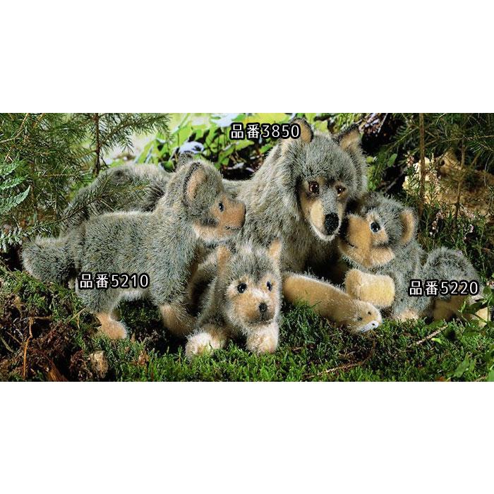 ケーセン ぬいぐるみ kosen オオカミの子 伏せ（ソフト） 20cm Wolf Pup Lying リアル 動物_3