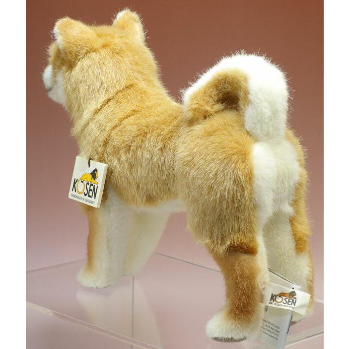 ケーセン ぬいぐるみ Kosen 柴犬 立ち 28cm 赤柴 ドイツ製 リアル 動物