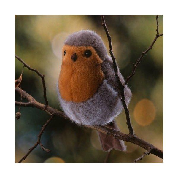 ケーセン ぬいぐるみ kosen 小鳥 コマドリ 09 17cm Robin 鳥 リアル